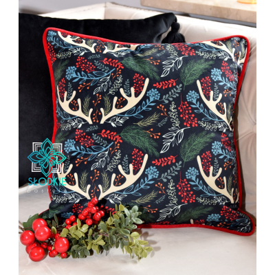 Deer poszewka dekoracyjna z motywem świątecznym Słodkie Pastele - 2