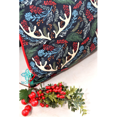 Deer poszewka dekoracyjna z motywem świątecznym Słodkie Pastele - 3