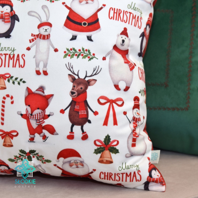 Santa Claus poszewka dekoracyjna świąteczna Słodkie Pastele - 3