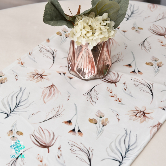 Polne Kwiaty bieżnik dekoracyjny na stół Słodkie Pastele - 2