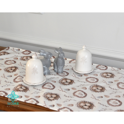 Wielkanocny Ogród bieżnik dekoracyjny na stół Słodkie Pastele - 3