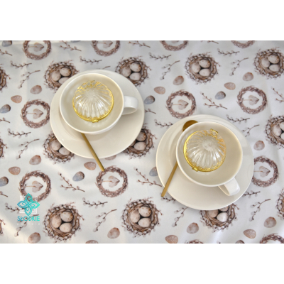 Wielkanocny Ogród bieżnik dekoracyjny na stół Słodkie Pastele - 8