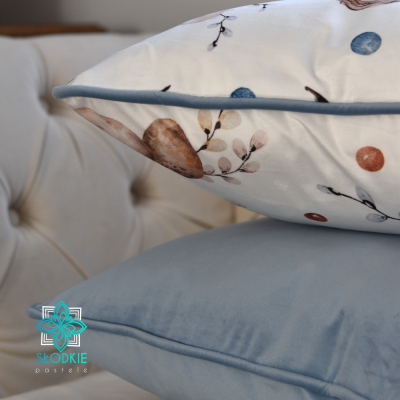 Wielkanocny Zając poszewka dekoracyjna z wypustką Słodkie Pastele - 2