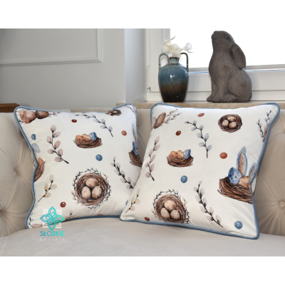 Wielkanocny Zając poszewka dekoracyjna z wypustką Słodkie Pastele - 3