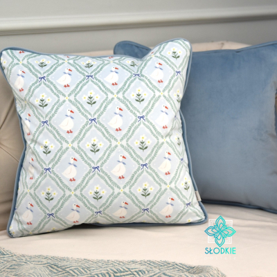 Poszewka dekoracyjna Goose mint & blue  - 1