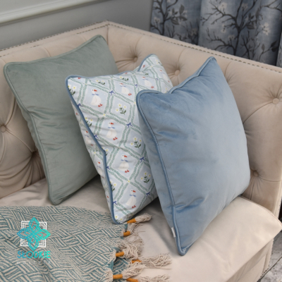 Poszewka dekoracyjna Goose mint & blue  - 7