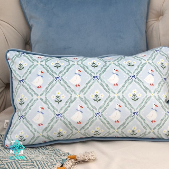 Poszewka dekoracyjna Goose mint & blue II  - 1