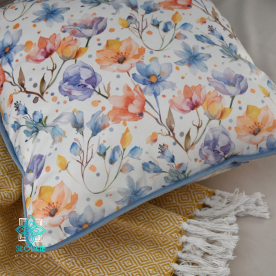 Słoneczne Kwiaty poszewka dekoracyjna z wypustką  - 3