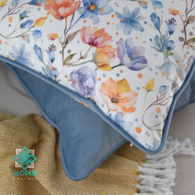 Słoneczne Kwiaty poszewka dekoracyjna z wypustką  - 5