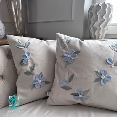 Kwiaty 3d poszewka dekoracyjna  - 4