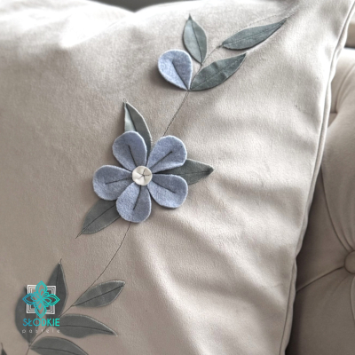 Kwiaty 3d poszewka dekoracyjna  - 5