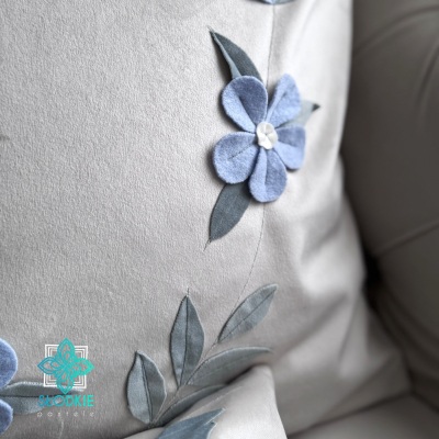 Kwiaty 3d poszewka dekoracyjna  - 6