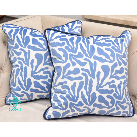 Coral Blue poszewka dekoracyjna z wypustką  - 1