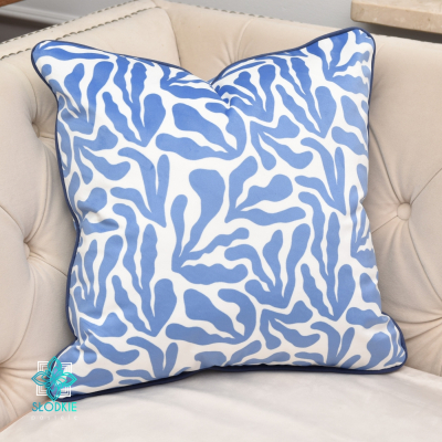 Coral Blue poszewka dekoracyjna z wypustką  - 2