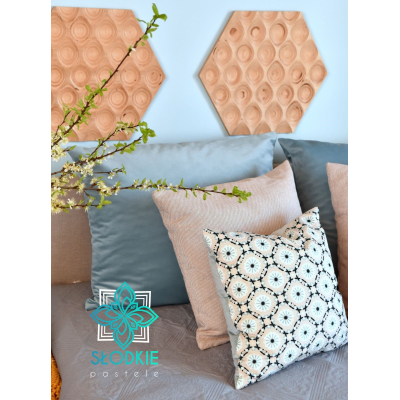 Mandala I poduszka dekoracyjna kwadratowa ze wzorem Słodkie Pastele - 2