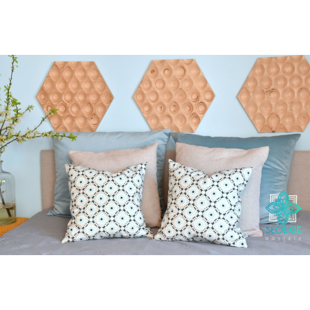 Mandala I poduszka dekoracyjna kwadratowa ze wzorem Słodkie Pastele - 1