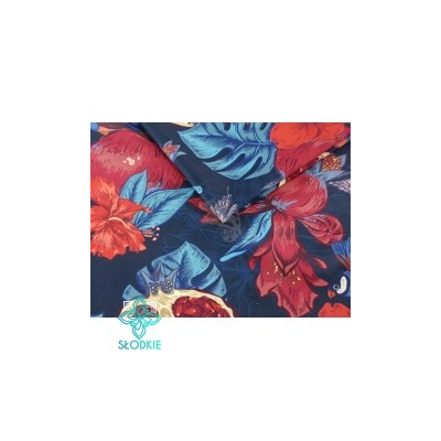 Blue Birds poduszka dekoracyjna w granaty i ptaszki Słodkie Pastele - 8