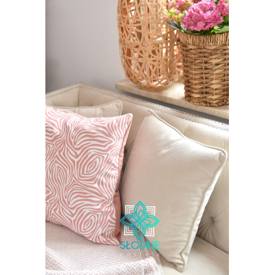 Zebre Rose poduszka dekoracyjna kwadratowa Słodkie Pastele - 3