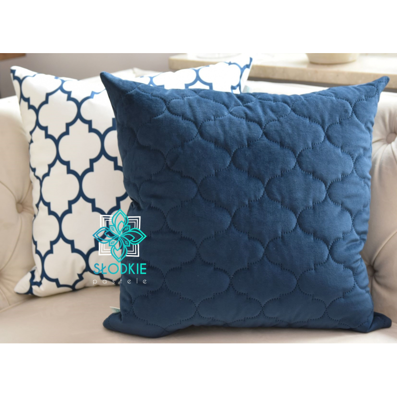 Blue Trefle poduszka dekoracyjna kwadratowa Słodkie Pastele - 1